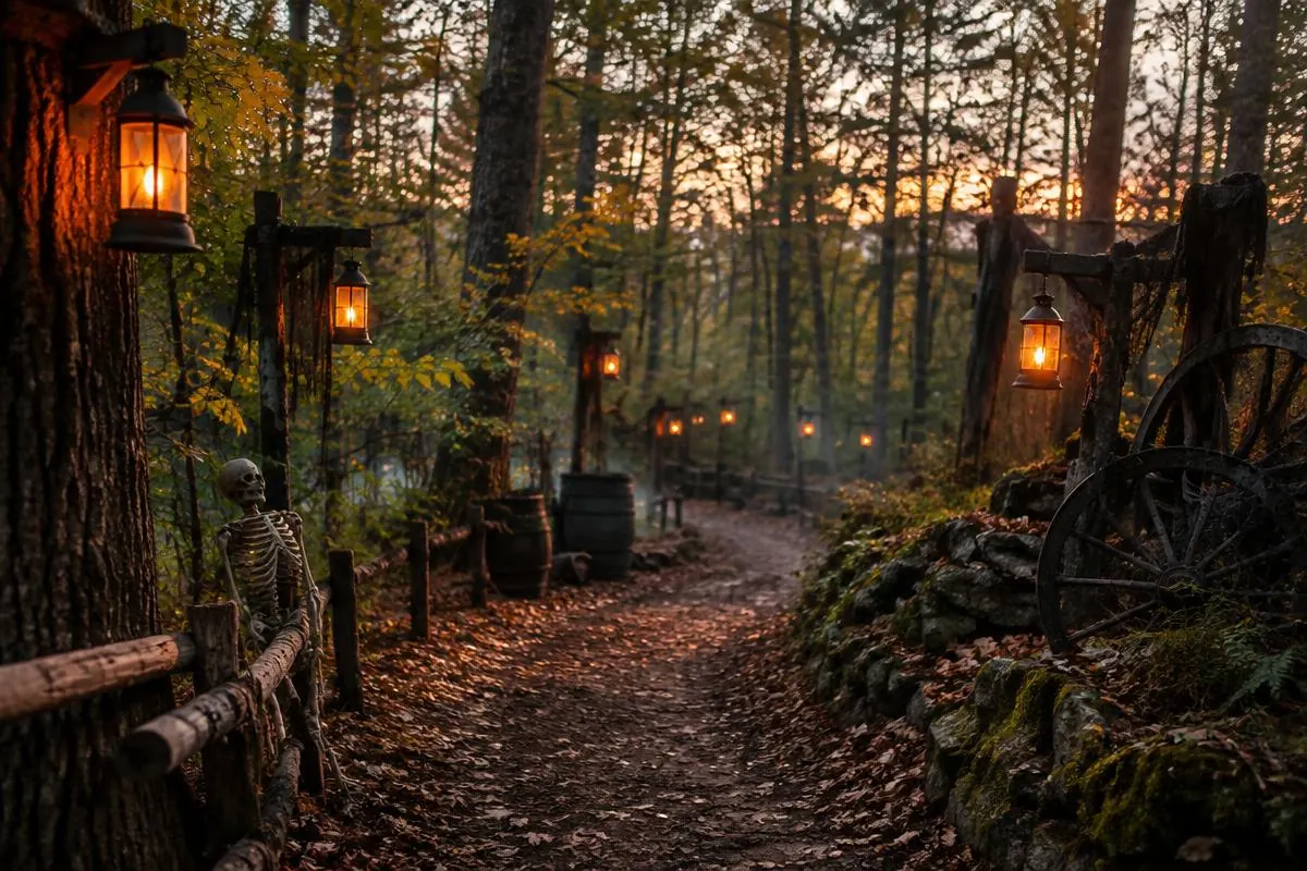 Seasonal attraction category illustration